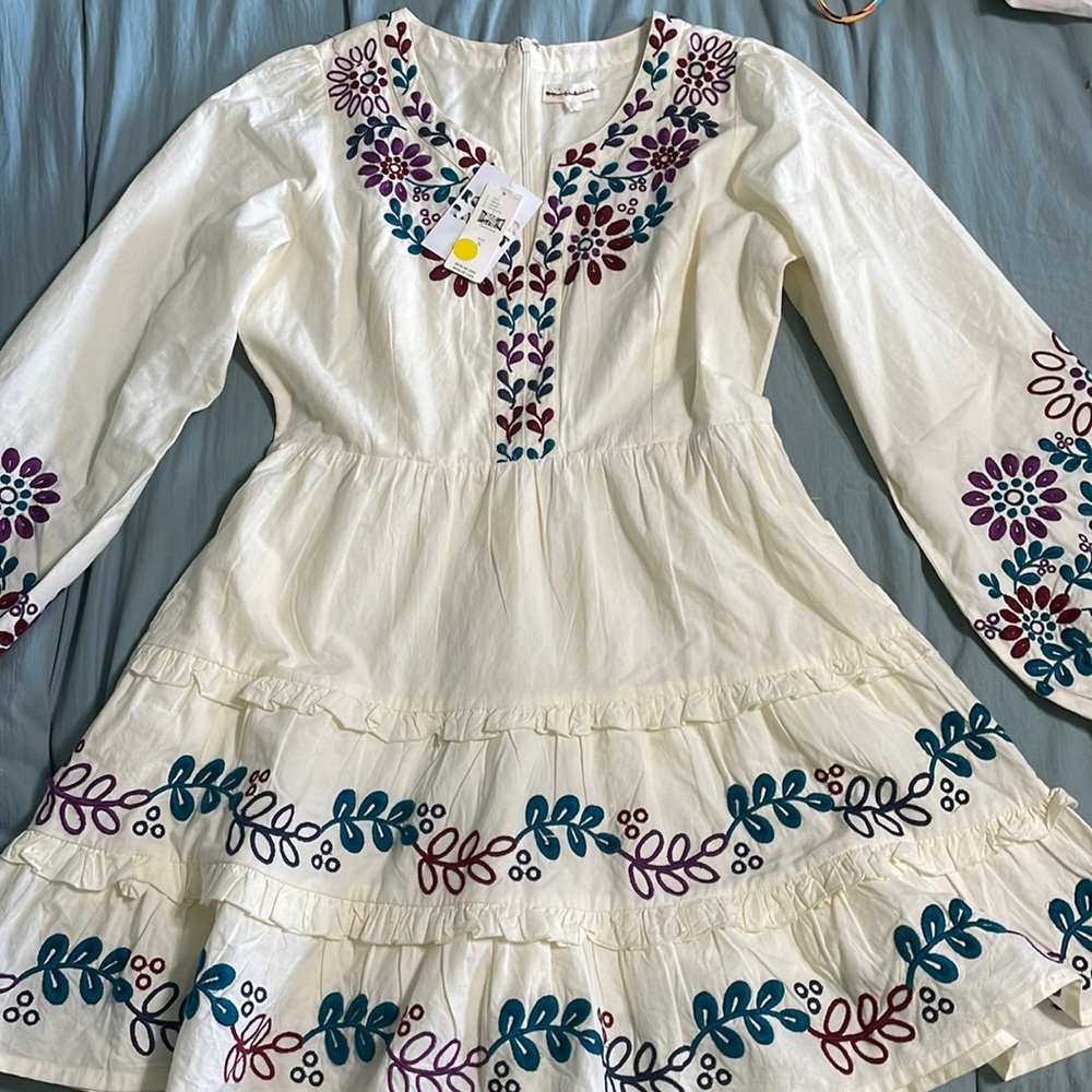 NWT Anthropologie Roller Rabbit Long Sleeve Dress
